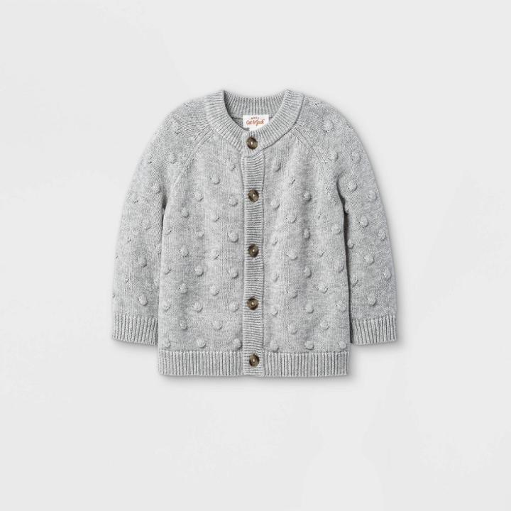 Baby Bobble Sweater Cardigan - Cat & Jack Gray