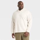 Men's Big & Tall Cotton Fleece Hooded Sweatshirt - All In Motion Oatmeal