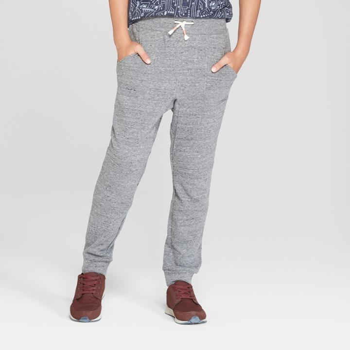 Big & Tall Boys' Jogger Pants - Cat & Jack Light Gray