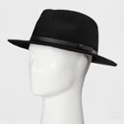 Men's Fedora Hat - Goodfellow & Co Black