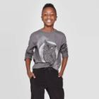 Boys' Owl Long Sleeve Graphic T-shirt - Cat & Jack Gray M, Boy's,
