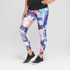 Maternity Printed Active Leggings With Crossover Panel - Isabel Maternity By Ingrid & Isabel Multi Floral
