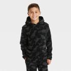 Boys' Printed Fleece Hooded Sweatshirt - Cat & Jack Black