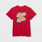 Ev Lgbt Pride Pride Gender Inclusive Kids' 'love Is Love' Short Sleeve Graphic T-shirt - Red
