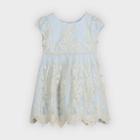 Mia & Mimi Toddler Girls' Lace Cap Sleeve Dress - Blue