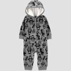 Baby Boys' Penguin Fleece Hooded Romper - Just One You Made By Carter's Gray Newborn, Boy's