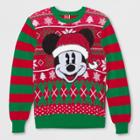 Men's Tall Mickey Mouse & Friends Ugly Holiday Long Sleeve Sweatshirt - Dragon