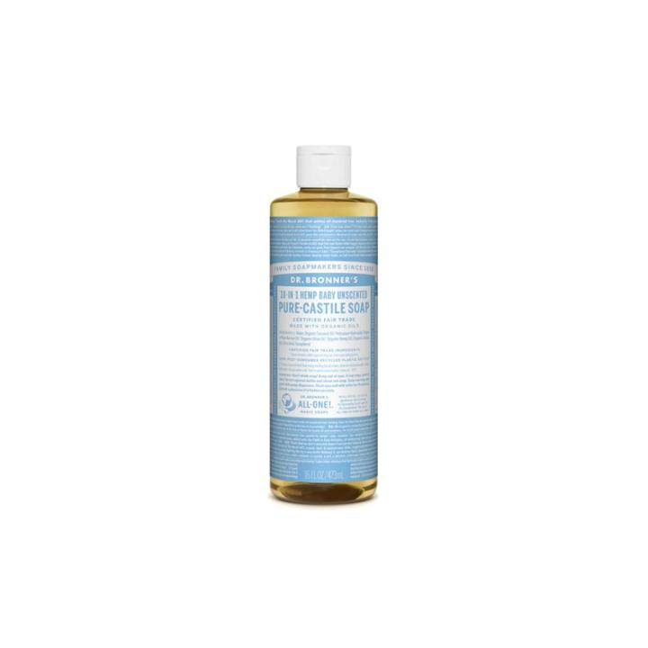 Dr. Bronner's Pure Castile Soap Unscented Body Wash