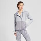 Women's Tech Fleece Color Block Jacket - C9 Champion Light Heather Gray