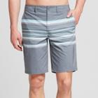 Men's Striped 10.5 River Hybrid Swim Shorts - Goodfellow & Co Grey Ember