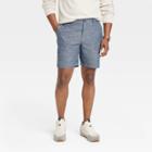 Men's Every Wear 7 Slim Fit Flat Front Chino Shorts - Goodfellow & Co Blue