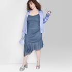 Women's Sleeveless Mesh Dress - Wild Fable Navy Blue