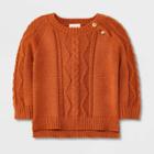 Baby Cable Pullover Sweater - Cat & Jack Rust
