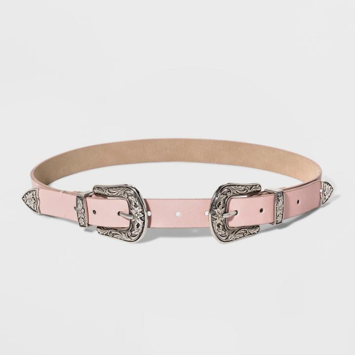 Women's Double Buckle Belt - Wild Fable