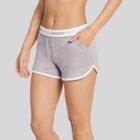 Jockey Generation Women's Retro Vibes Ribbed Pajama Shorts - Gray Heather