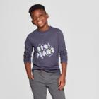 Boys' Long Sleeve Big Plans Graphic T-shirt - Cat & Jack Navy