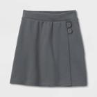 Girls' Pull-on Uniform Knit Skorts - Cat & Jack Gray