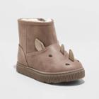 Toddler Boys' Rex Zipper Winter Boots - Cat & Jack Gray