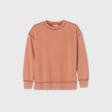 Women's Lounge Sweatshirt - Colsie Rust