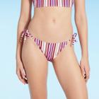 Women's Side-tie Hipster Bikini Bottom - Shade & Shore Pink & Purple