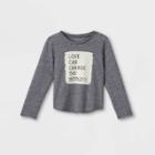 Grayson Mini Toddler Girls' 'love Can Change The World' Long Sleeve T-shirt - Gray