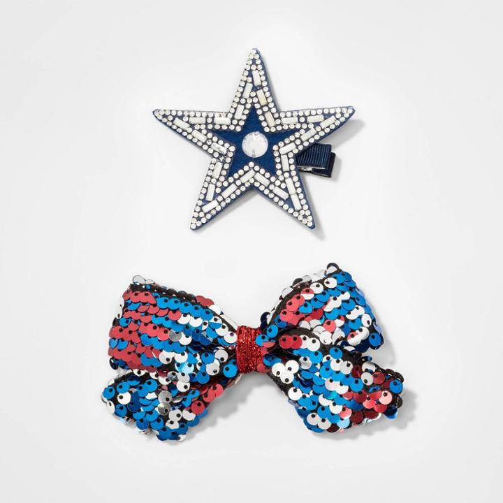 Girls' 2ea Hair Clips And Pins - Cat & Jack,