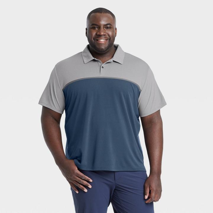 All In Motion Men's Contrast Polo Shirt - All In