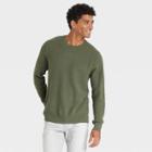 Men's Regular Fit Crewneck Pullover Sweater - Goodfellow & Co Dark Green