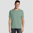 Hanes Men's Short Sleeve 1901 Garment Dyed Pocket T-shirt - Cypress