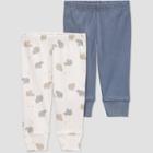 Carter's Just One You Baby Boys' 2pk Striped Pants - Newborn, Brown