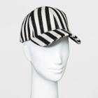 Women's Striped Baseball Hat - Universal Thread Black