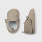 Baby Girls' Moccasin Crib Shoes - Cat & Jack Gray