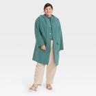 Women's Plus Size Rain Coat - A New Day Green