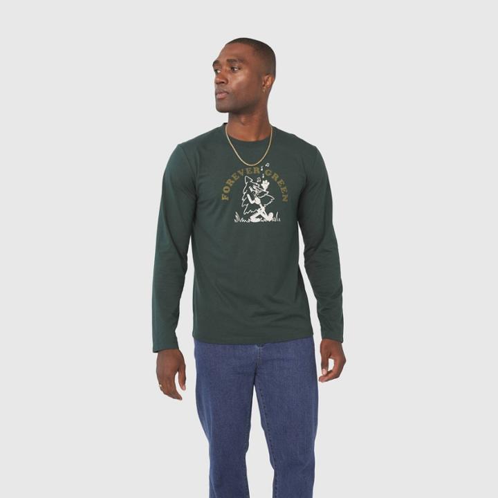 United By Blue Men's Long Sleeve Graphic T-shirt - Green