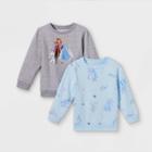 Toddler Girls' 2pk Disney Frozen Fleece Pullover - Gray