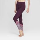 Target Women's Performance Striped High-waisted 7/8 Leggings - Joylab Plum Purple