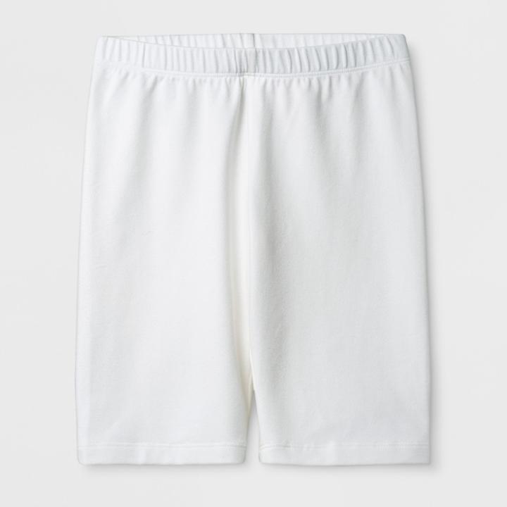 Girls' Bike Shorts - Cat & Jack White