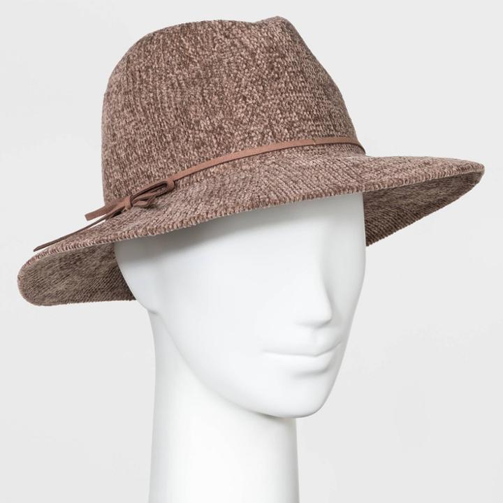 Women's Chenille Panama Hat - A New Day Tan