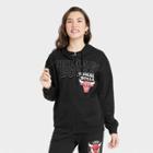 Women's Chicago Bulls Nba Zip-up Graphic Hoodie - Black
