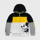 Mickey Mouse & Friends Boys' Disney Mickey Mouse Zip-up Hooded Sweatshirt - 2 - Disney Store, Black/gray/yellow