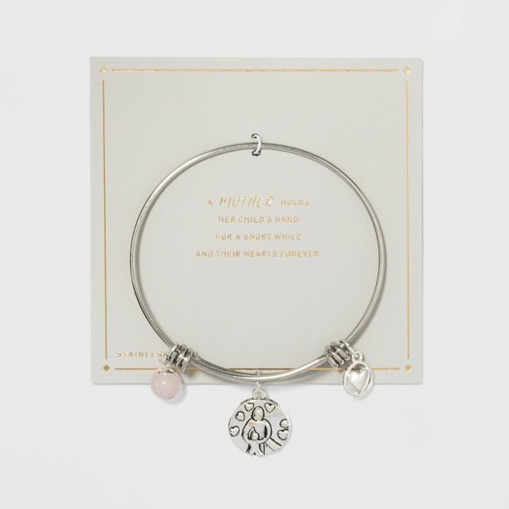 Target Stainless Steel Mother And Child Expandable Bracelet -