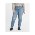 Levi's Women's Plus Size 724 High-rise Straight Jeans - Slate Fixer