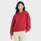 Women's Quilted Sweatshirt - A New Day Red