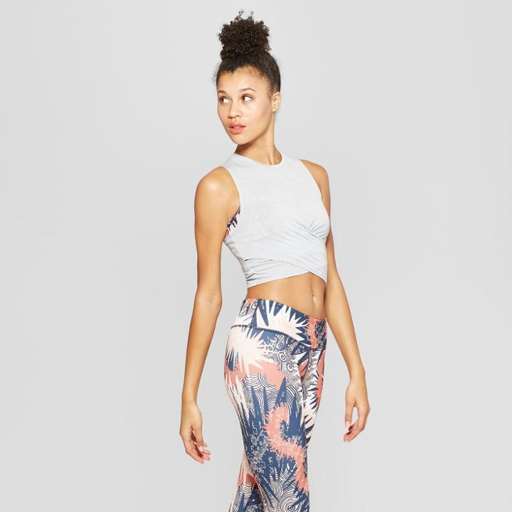 Women's Twist Front Tank Top - Joylab Gray