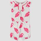 Baby Girls' Bird Romper - Just One You Made By Carter's Pink/gray