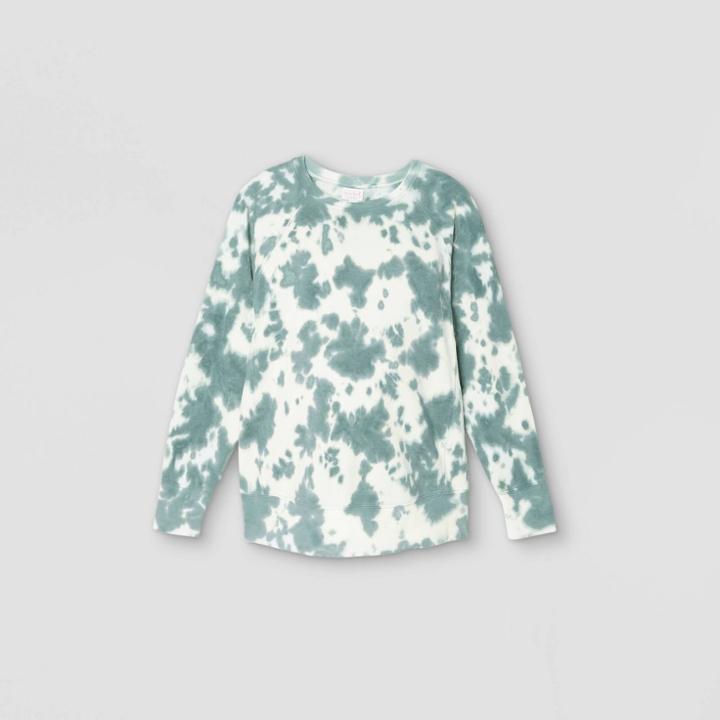 Maternity Tie-dye Sweatshirt - Isabel Maternity By Ingrid & Isabel Green