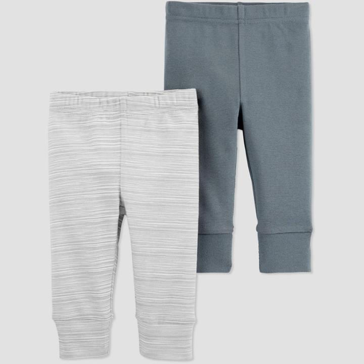 Baby Girls' 2pk Leggings - Just One You Made By Carter's Gray