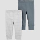 Baby Girls' 2pk Leggings - Just One You Made By Carter's Gray