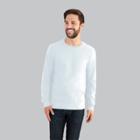 Fruit Of The Loom Select Fruit Of The Loom Men's Long Sleeve T-shirt - White