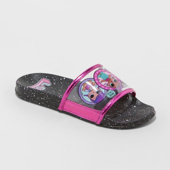 Girls' L.o.l. Surprise! Slide Sandals - Black